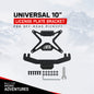 Universal Flip-Up License Plate Mount for 10" Hawse Fairlead – Heavy Duty Winch Bracket