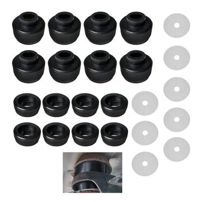 ETL INDUSTRIES Body Mount Kit for Chevy Silverado 1999-2014 – 24Pcs Polyurethane Cab Bushings with Washers