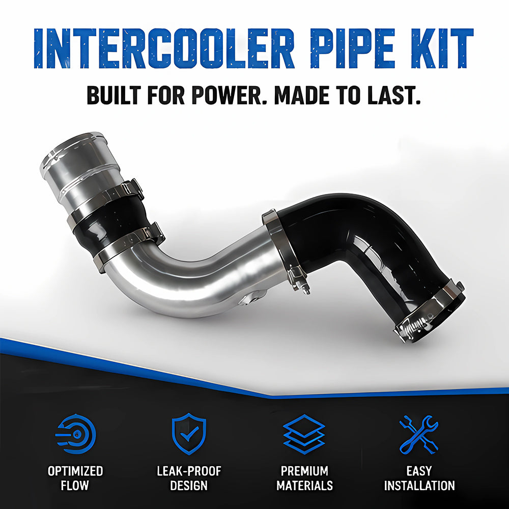 Aluminum Intercooler Pipe Kit for 2011-2016 Ford F250 F350 F450 6.7L PowerStroke – Cold Side, Silver