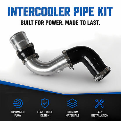 Aluminum Intercooler Pipe Kit for 2011-2016 Ford F250 F350 F450 6.7L PowerStroke – Cold Side, Silver