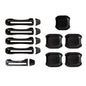 ETL INDUSTRIES 10PCS Door Handle Cover Trim Kit for Jeep Wrangler JL JLU 2018-2025 – Carbon Fiber Pattern, Exterior Accessories with Tailgate Handle Cover