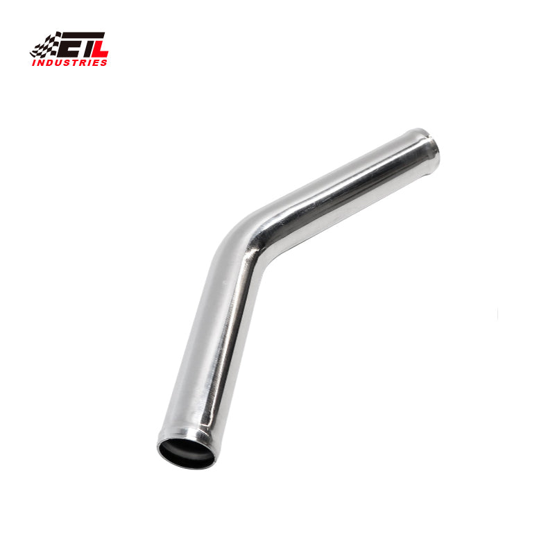 ETL INDUSTRIES OD 2IH (51mm), Leg Length 6IH (152mm) 45 Degree Aluminum Pipe, 2 Inch Intercooler Piping Universal Air Intake Elbow Tube