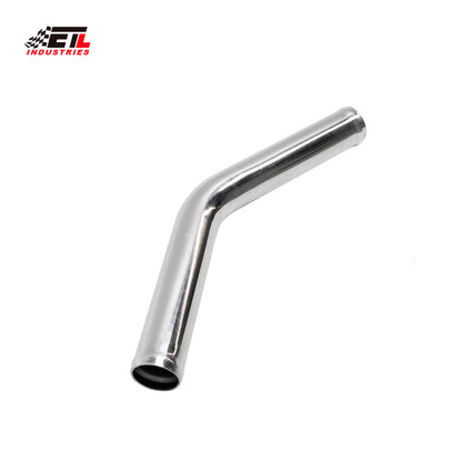 ETL INDUSTRIES OD 2IH (51mm), Leg Length 6IH (152mm) 45 Degree Aluminum Pipe, 2 Inch Intercooler Piping Universal Air Intake Elbow Tube
