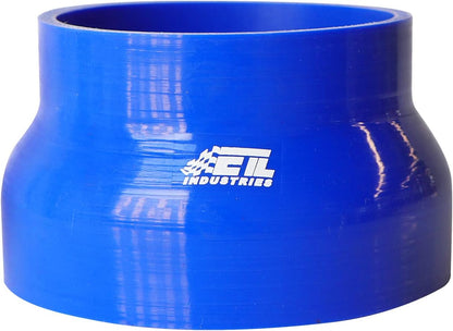 ETL INDUSTRIES 4IH ID to 4.5IH ID, 3IH Length Reducer Silicone Coupler Hose, 4-Ply Reinforced Universal Straight Silicone Reducer Pipe Intake and Intercooler Piping Blue