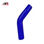 ETL INDUSTRIES 2.75IH ID, 6IH Leg Length 45 Degree Bend Silicone Coupler Hose, 4-Ply Reinforced Universal Silicone Pipe Elbow Hose for Intake Tube Intercooler Piping Blue