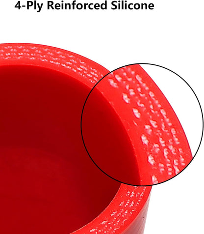 ETL INDUSTRIES 1.5IH ID, 7IH Leg Length 90 Degree Elbow Silicone Coupler Hose, 4-Ply Reinforced Universal Silicone Pipe Hose Turbo Intake Tube Intercooler Piping Red