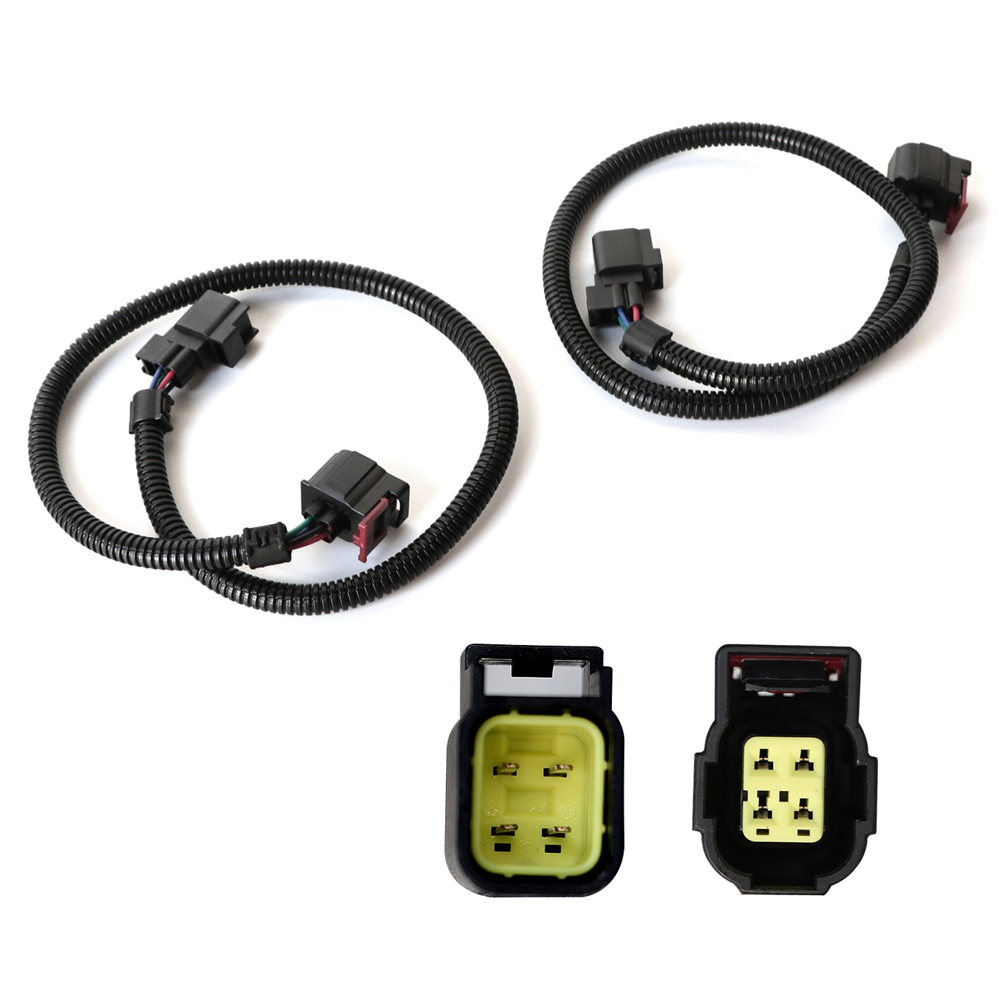 ETL INDUSTRIES 2Pcs 24IH 4 Pin Oxygen Sensor Extension Harness Wires for Jeep Dodge Ram 1500 Dakota Durango Viper SRT8, Dodge 5.7L, 6.1L, 6.4L 2005-2024 Square Connector