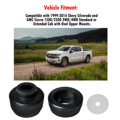 ETL INDUSTRIES Body Mount Kit for Chevy Silverado 1999-2014 – 24Pcs Polyurethane Cab Bushings with Washers