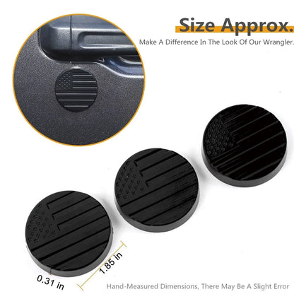 ETL INDUSTRIES Keyhole Covers Door Lock Protection for Jeep Wrangler TJ JK JL Gladiator JT 1997-2024 Exterior Accessories