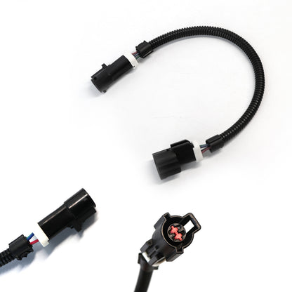 ETL INDUSTRIES 2Pcs 12IH 4 Pin O2 Oxygen Sensor Extension Harness Wires for 1987-2009 Ford Mustang 4.6L, 5.0L, 351W Circular Connector