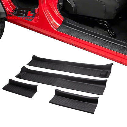 ETL INDUSTRIES Door Sill Guards Kit, Door Entry Protector Replacement Accessories Compatible with 2018-2024 Jeep Wrangler JL JLU Gladiator JT 4 Door