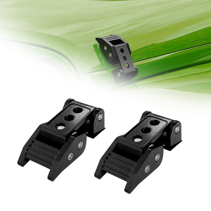 ETL INDUSTRIES Hood Latches Aluminum Hood Catch Kits for Jeep Wrangler JK/JKU 2007-2018, JL JLU 2018-2024 & Jeep Gladiator JT 2020-2024 Latch Locking