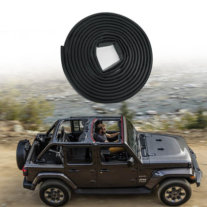 Hardtop Seal Kit for Jeep Wrangler JK/JL 4-Door & Gladiator JT – Weatherstrip Soundproof Rubber Sealing Strips