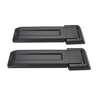 ETL INDUSTRIES Tailgate Hinge Cover Rear Door Trim Spare Tire Bracket Decoration Exterior Accessories for Jeep Wrangler JK & Unlimited 2007-2017 (Black)