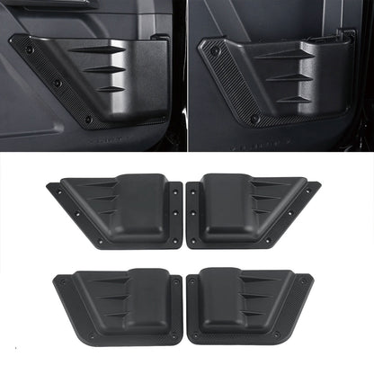 4PCS Front & Rear Door Storage Pockets with Cup Holder for Ford Bronco 2021-2024 4-Door – Drop-in Organizer