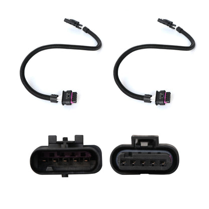 ETL INDUSTRIES 2Pcs 18IH 5 Pin Oxygen Sensor Extension Harness Wires for Ford Mustang GT 2018-2024 Flat Connector