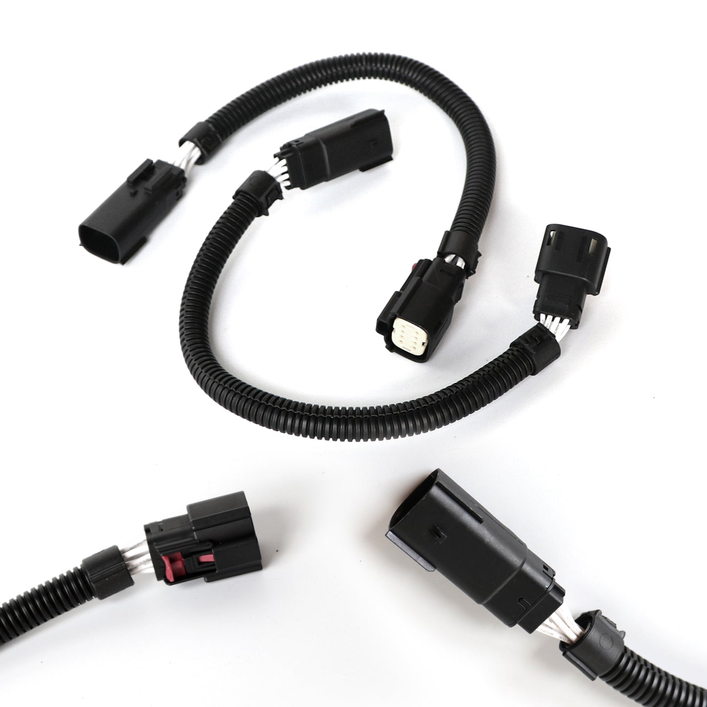 ETL INDUSTRIES 2Pcs 12IH 8 Pin Oxygen Sensor Extension Harness Wires for 2015-2024 Dodge Charger/Challenger Hellcat 6.2L V8 Rectangular Connector Front