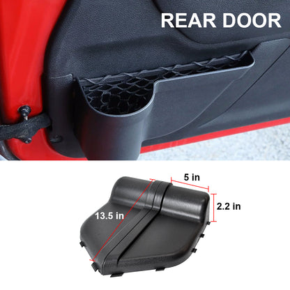 ETL INDUSTRIES Door Storage Pockets for Jeep Wrangler JL/JT 2018-2023 – 4-Piece Set