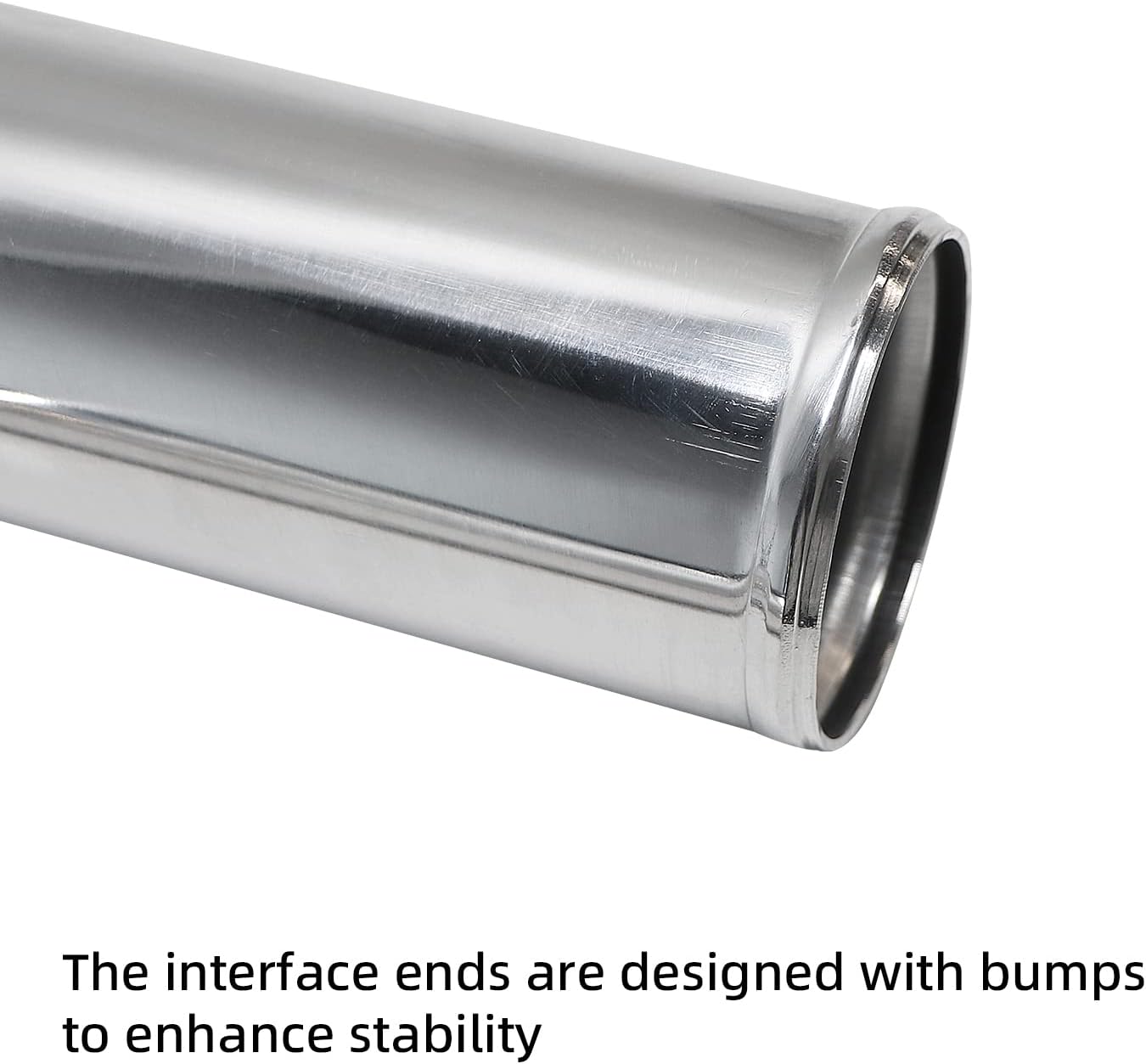 ETL INDUSTRIES OD 4IH (102mm), Leg Length 8IH (203mm) 45 Degree Aluminum Pipe, 4 Inch Intercooler Piping Universal Air Intake Elbow Tube