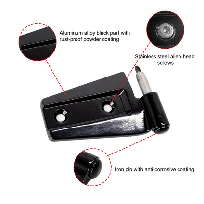 ETL INDUSTRIES Door Hinges Kit for Jeep Wrangler JK JKU 2007-2018 4 Door, Outside 4 Door Hinge