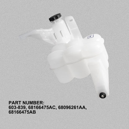 Coolant Reservoir Tank with Cap & Sensor for 2013-2018 Ram 2500-5500 6.7L Cummins – Radiator Overflow Bottle (Replaces 68166475AD)