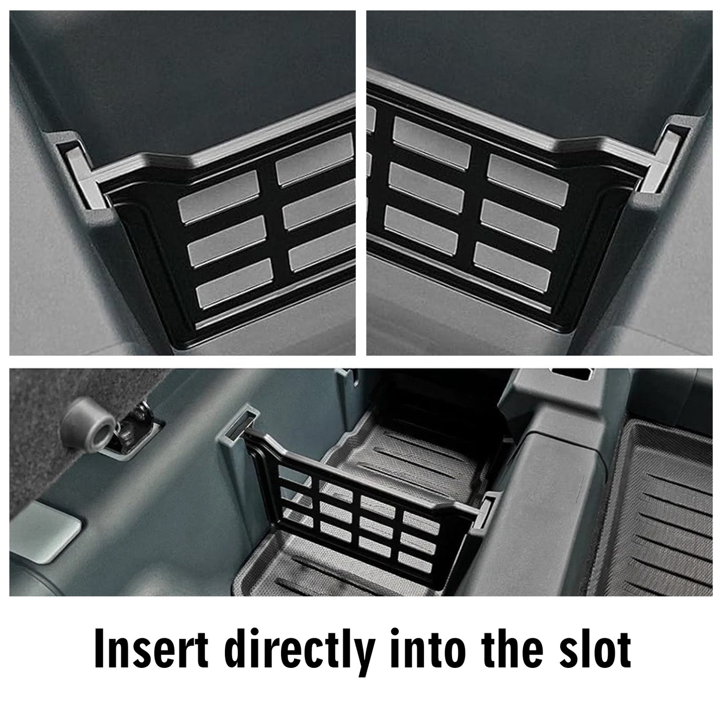 ETL INDUSTRIES Rear Under Seat Dividers for Ford Maverick 2022-2025 – 2 Pack Storage Organizer, Fuel Version, Custom Fit, PP Material