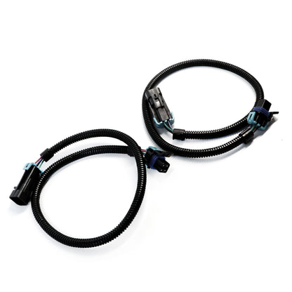 ETL INDUSTRIES 2Pcs 24IH 4 Pin O2 Oxygen Sensor Extension Harness Wires for LS LS1 Camaro Firebird Pontiac Chevy 2004-2012 Square Connector Grey