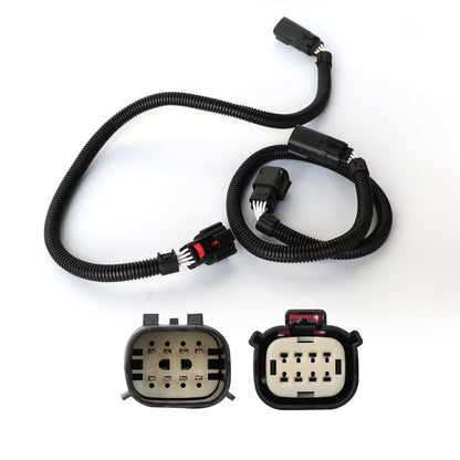 ETL INDUSTRIES 2Pcs 24IH 8 Pin Oxygen Sensor Extension Harness Wires for 2011-2017 Ford Mustang V6 (Front Only) Rectangular Connector Front