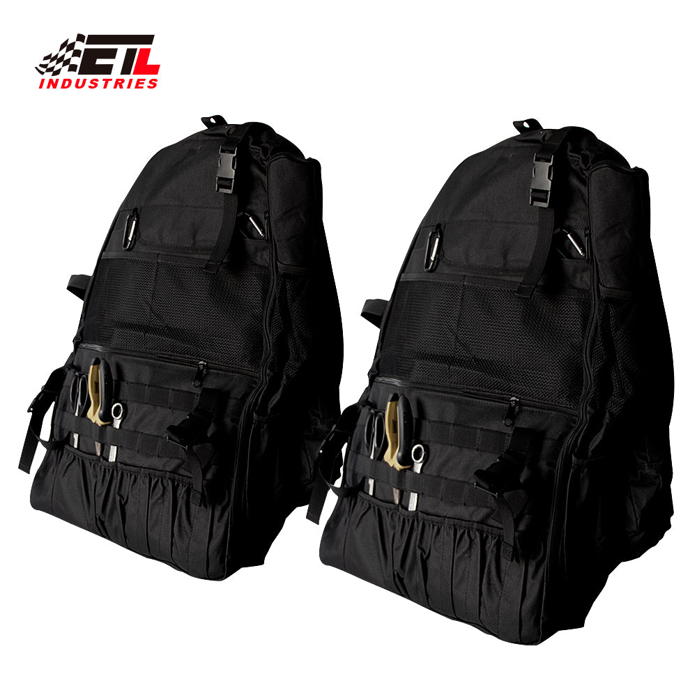 ETL INDUSTRIES Roll Bar Storage Bag Multi-Pocket Organizer for 1997-2024 Jeep Wrangler JK JL TJ LJ 4-Door