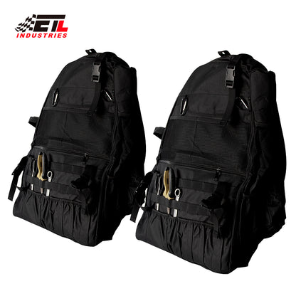 ETL INDUSTRIES Roll Bar Storage Bag Multi-Pocket Organizer for 1997-2024 Jeep Wrangler JK JL TJ LJ 4-Door