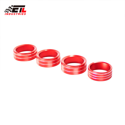 ETL INDUSTRIES Air Conditioner Switch Knob Cover Headlight Knob Cover AC Button Trims for Jeep Wrangler 2018-2023 JL JLU & 2020-2023 Gladiator