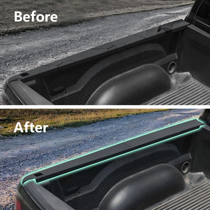 ETL INDUSTRIES Truck Bed Side Rail Caps for Dodge Ram 1500, 5.7ft Bedrails Protectors with Stake Holes, 2009-2018 Models, 5.7' Bed