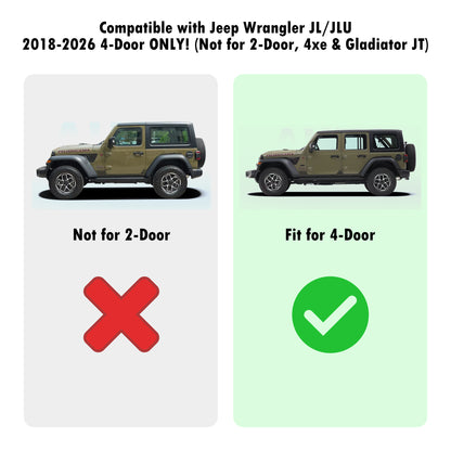 ETL INDUSTRIES Under Seat Storage for Jeep JL 2018-2026 – Rear Organizer Box, 4-Door Only