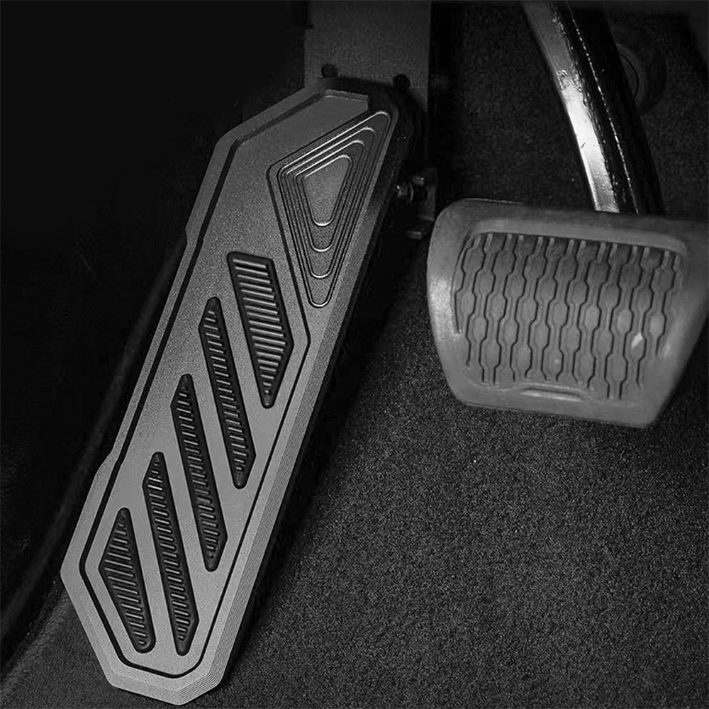 ETL INDUSTRIES Dead Pedal Left Foot Rest Pad for Jeep Wrangler 2007-2024 JK JL JLU 4xe Gladiator JT Driver Side Kick Panel Pads Cover Aluminum Anti-Slip Adjustable Pedals