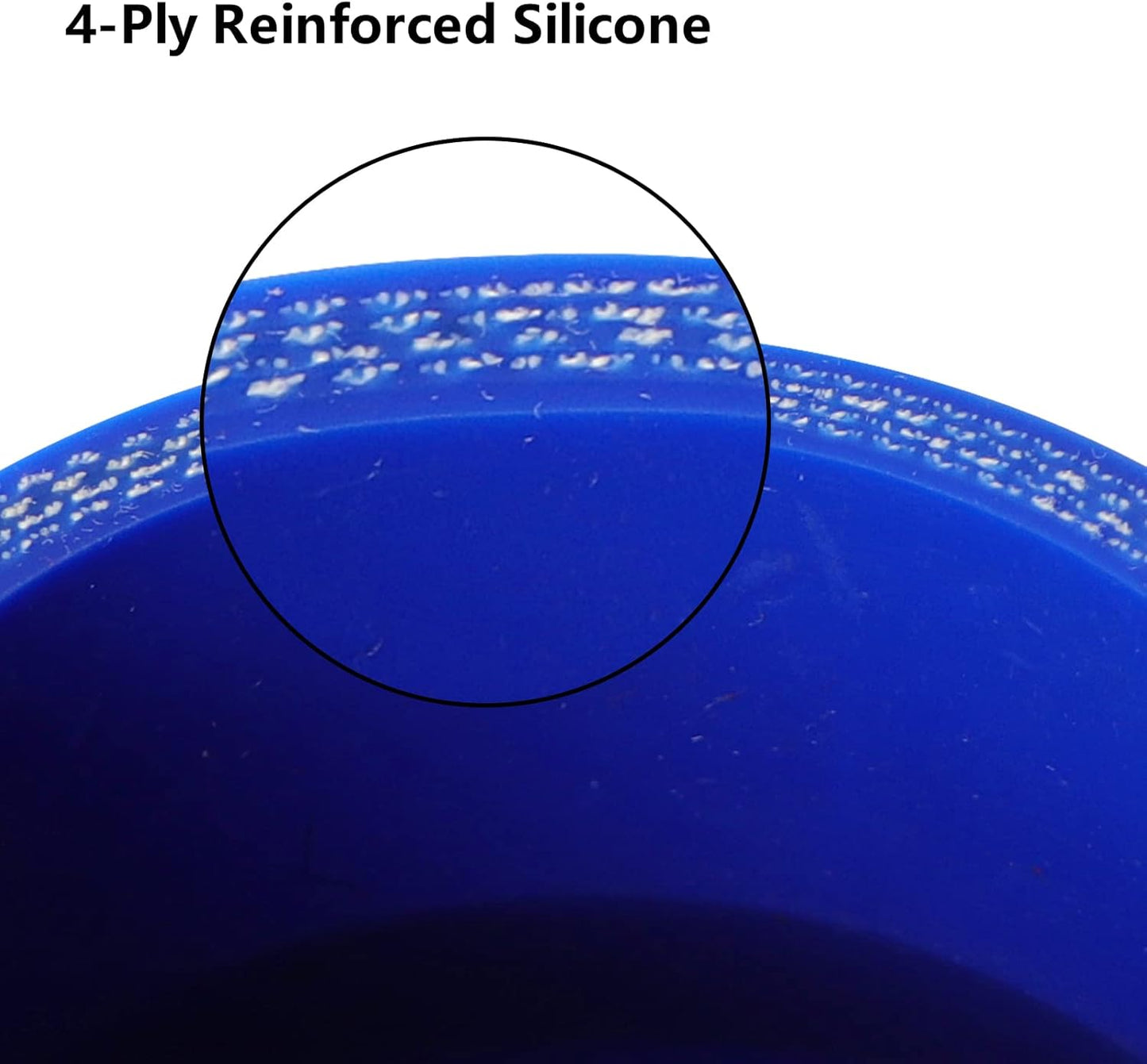 ETL INDUSTRIES 2.5IH ID, 8IH Leg Length 90 Degree Elbow Silicone Coupler Hose, 4-Ply Reinforced Universal Silicone Pipe Hose Turbo Intake Tube Intercooler Piping Blue