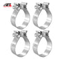 ETL INDUSTRIES 3 Inch Exhaust Clamp, Butt Joint Clamp Sleeve Coupler 304 Stainless Steel, 4 Pcs