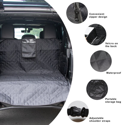 ETL INDUSTRIES Cargo Liner for Pet Dog, Universal Waterproof Non-Slip Durable Cargo Cover Mat for Off-Road, SUV, Cars, Minivan with Bumper Flap Protector