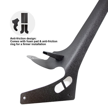 ETL Industries 52” Light Bar Windshield Frame A-Pillar Light Pods Mounting Bracket for 2018-2024 Jeep Wrangler JL JLU Gladiator JT