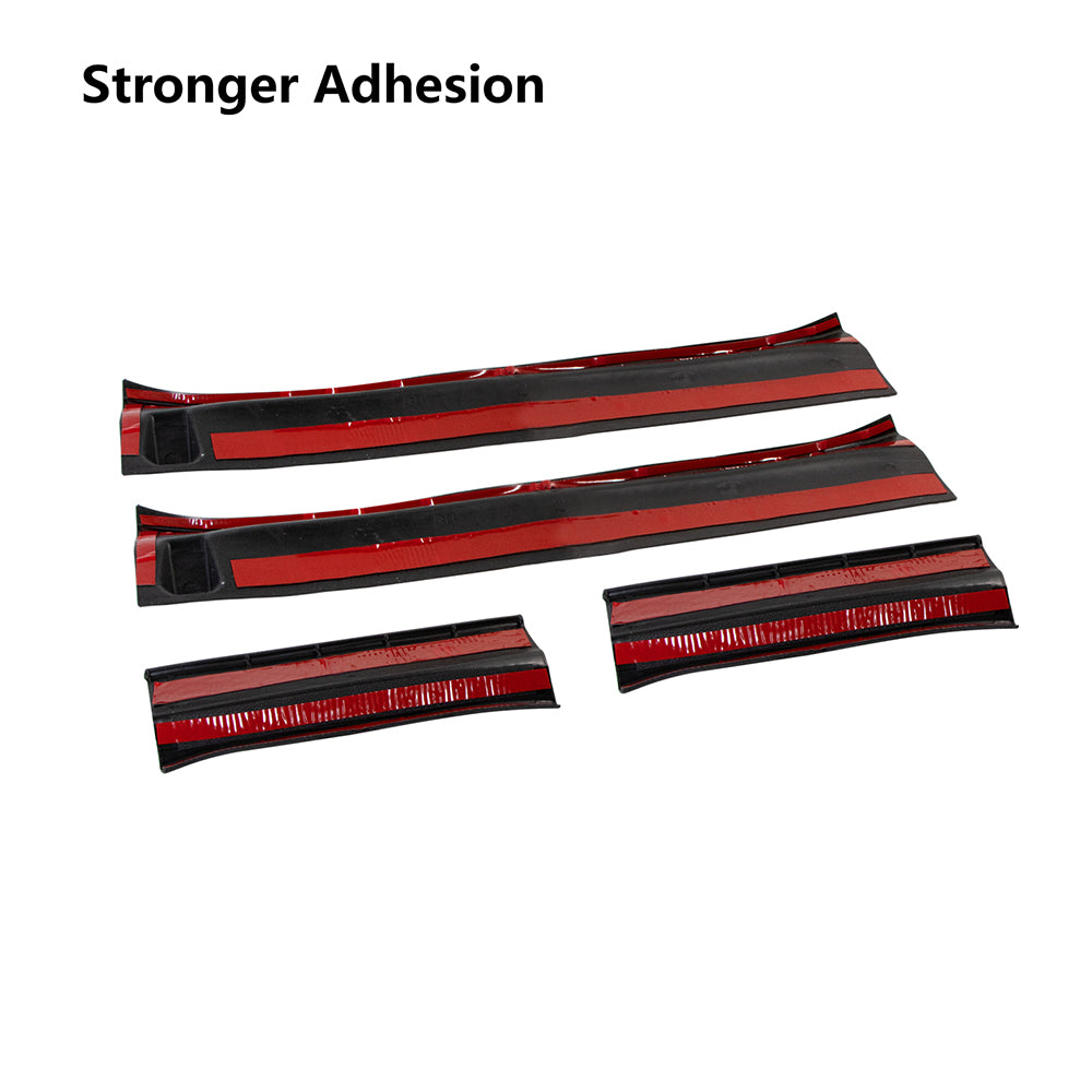 ETL INDUSTRIES Door Sill Guards Kit, Door Entry Protector Replacement Accessories Compatible with 2018-2024 Jeep Wrangler JL JLU Gladiator JT 4 Door