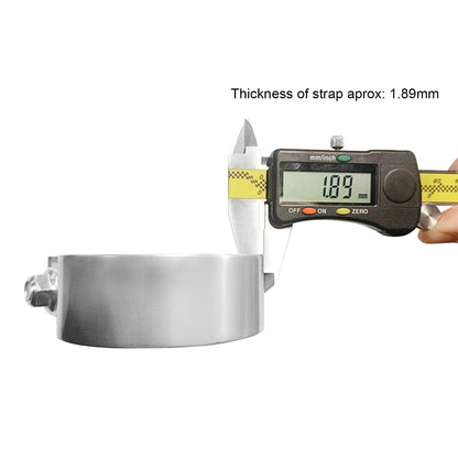 ETL INDUSTRIES 2.5 Inch Exhaust Clamps, 2 1/2IH Narrow Band Clamps (4 Pcs) - 304 Stainless Steel