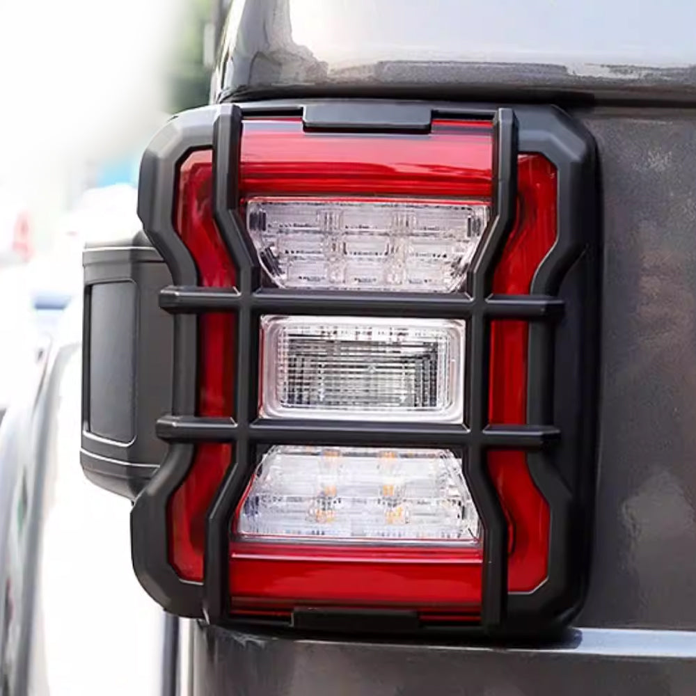 ETL INDUSTRIES Tail Light Lamp Guards Cover for Jeep Wrangler JL 2018-2021 – Black Nylon Rear Taillight Protectors (2Pcs)