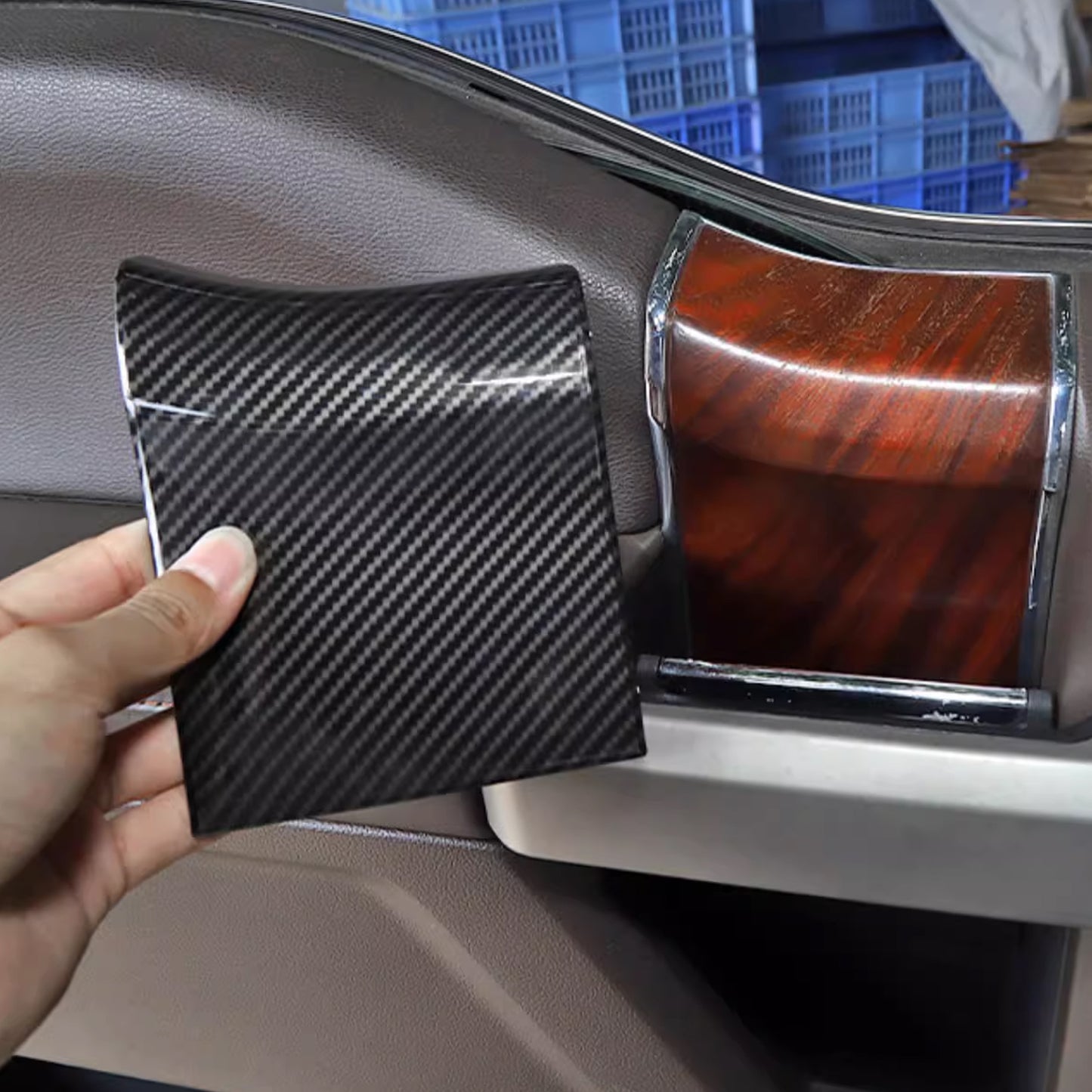 ETL INDUSTRIES Interior Door Handle Cover Set with Door Panel Cover for Ford F150 2015-2020, 8 PCS