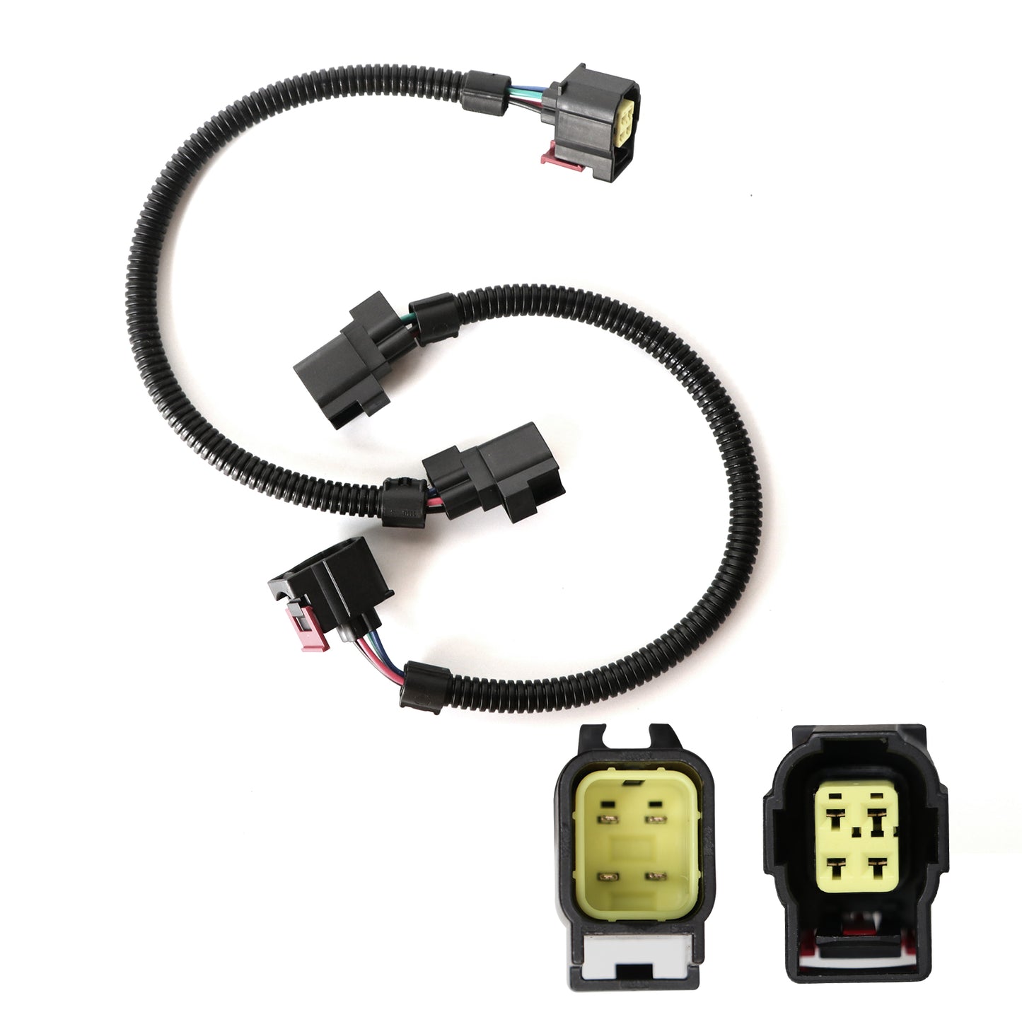 ETL INDUSTRIES 2Pcs 12IH 4 Pin Oxygen Sensor Extension Harness Wires for Jeep Dodge Ram 1500 Dakota Durango Viper SRT8, Dodge 5.7L, 6.1L, 6.4L 2005-2024 Square Connector