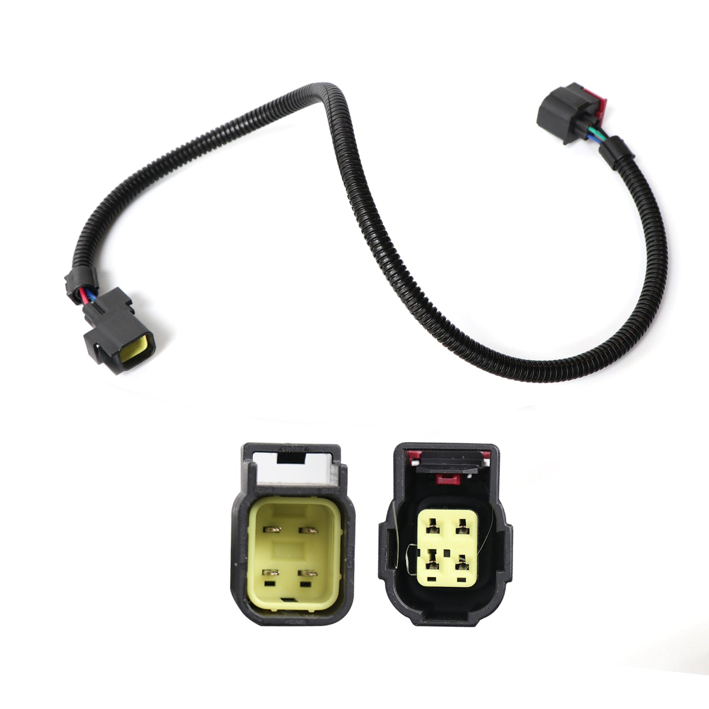 ETL INDUSTRIES 24IH 4 Pin Oxygen Sensor Extension Harness Wires for Jeep Wrangler 3.8L 2007-2018 Square Connector