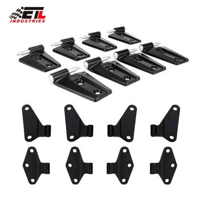 ETL INDUSTRIES Door Hinges Kit for Jeep Wrangler JK JKU 2007-2018 4 Door, Interior and Outside 4 Door Hinge