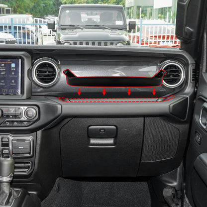 ETL INDUSTRIES 4PCS Center Console Organizer Storage Box for 2024 2025 Jeep Wrangler JL JLU 4XE and Gladiator JT, Gear Shift Console Tray Organizer, Hanging Armrest Storage Box, Co-Pilot Organizer