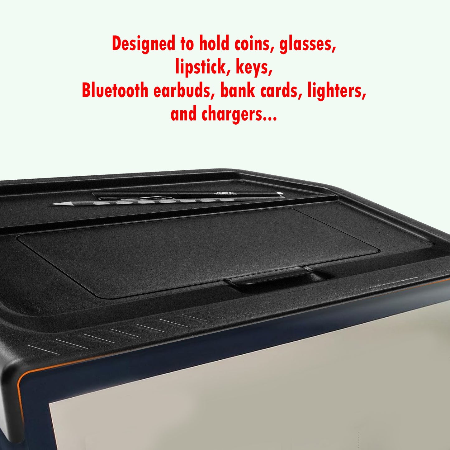 ETL INDUSTRIES Dashboard Storage Organizer for Ford Maverick 2025 2026 – Center Console Insert Tray with Magnetic Lid Hidden Compartment, Anti-Slip