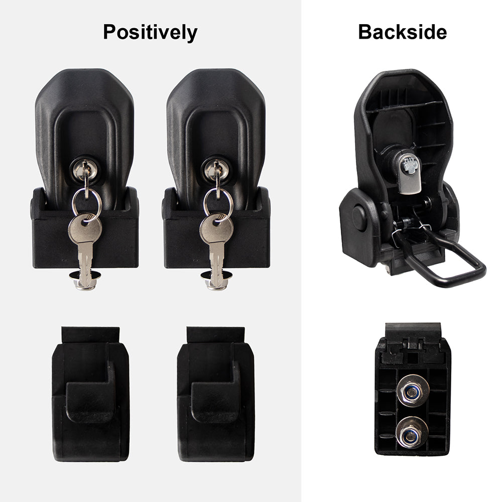 ETL INDUSTRIES Locking Hood Latches with Keys Fits 2018 2019 2020 2021 2022 2023 2024 for Jeep Wrangler JL/Gladiator JT Anti-Theft Hood Latch Cover Catch Buckle Lock Kit Black (2PCS)