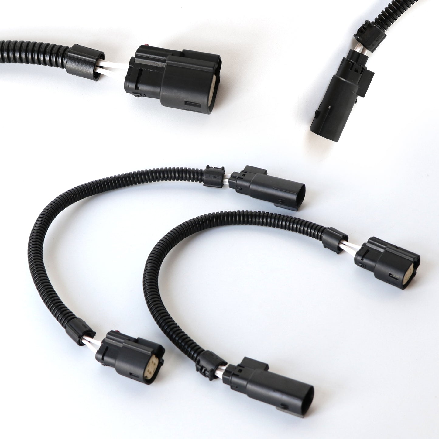 ETL INDUSTRIES 2Pcs 12IH 4 Pin Oxygen Sensor Extension Harness Wires for 2011-2017 Ford Mustang GT and V6 Square Connector Rear