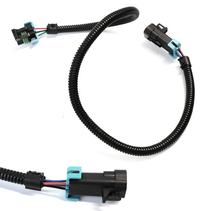 ETL INDUSTRIES 2Pcs 24IH 4 Pin O2 Oxygen Sensor Extension Harness Wires for LS2 LS3 LS7 2005-2013 C6 Corvette 2010-2013 Camaro Trapezoidal Connector Front